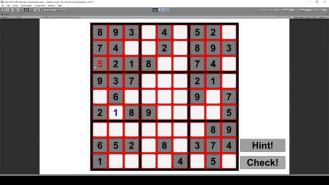 Unity Game Tutorial: Sudoku 2D - Screenshot_03