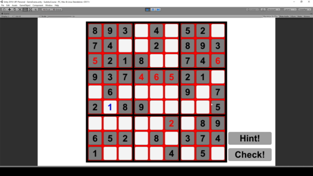 Unity Game Tutorial: Sudoku 2D - Screenshot_04