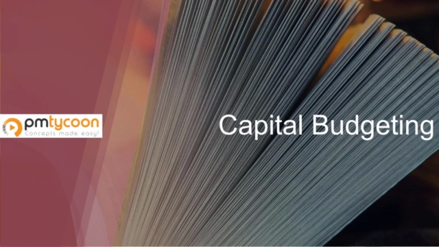 Capital budgeting techniques – Screenshot 1
