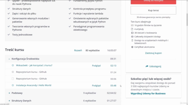Programowanie w języku Python - od A do Z - 2025 – Screenshot 4
