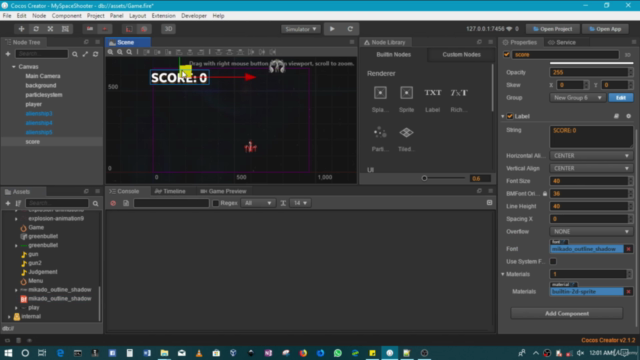 Make a multi-platform action 2D Space Shooter |Cocos Creator - Screenshot_04
