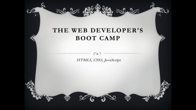 The Web Developer’s Bootcamp – HTML5, CSS3, JavaScript – Screenshot 1