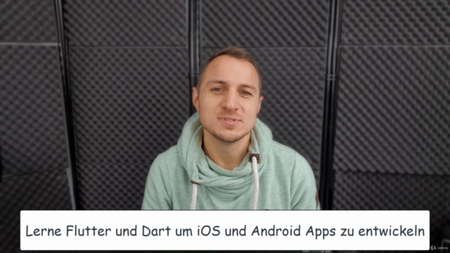 Lerne Flutter & Dart und erstelle native iOS & Android Apps – Screenshot 1