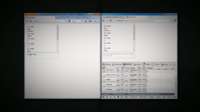 Create a Chat Application with PHP and Ajax – Screenshot 3