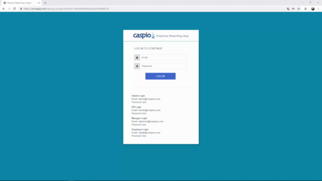 How to Create an Expense Reporting Application With Caspio – Screenshot 1