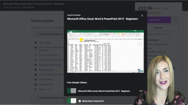Microsoft Office; Excel, Word & PowerPoint 2019 - Beginners - Screenshot_02