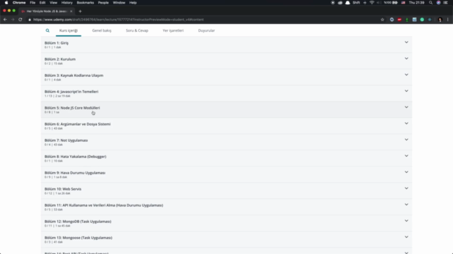 Node JS & Javascript: A'dan Z'ye Tüm Yönleriyle – Screenshot 1