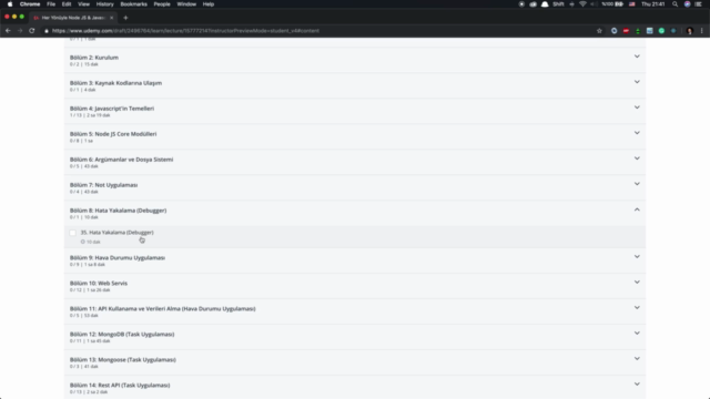 Node JS & Javascript: A'dan Z'ye Tüm Yönleriyle – Screenshot 2