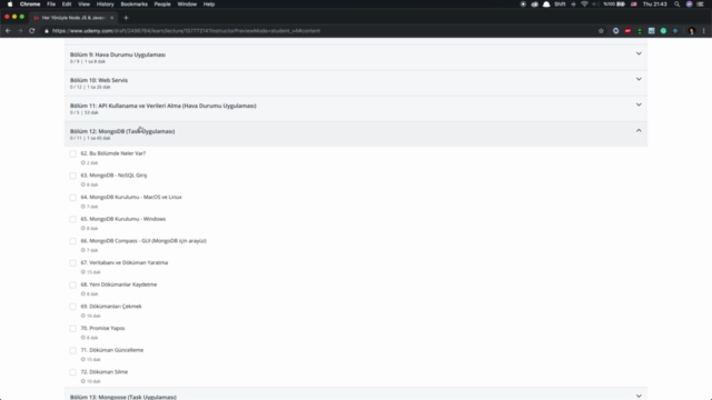 Node JS & Javascript: A'dan Z'ye Tüm Yönleriyle – Screenshot 3