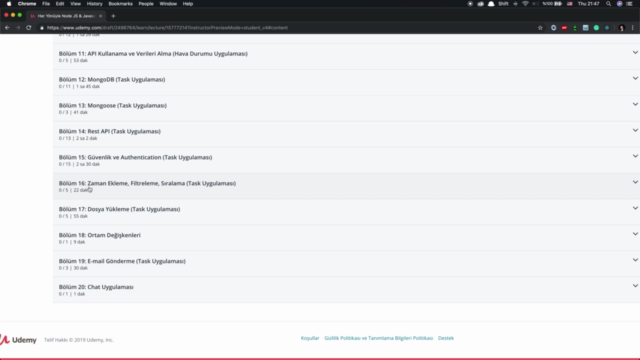 Node JS & Javascript: A'dan Z'ye Tüm Yönleriyle – Screenshot 4