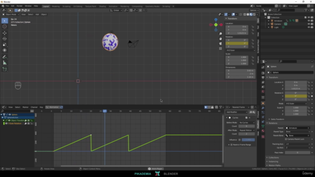 Kurs Blendera 2 - Rigging, Animacja, Fizyka, Shadery – Screenshot 2