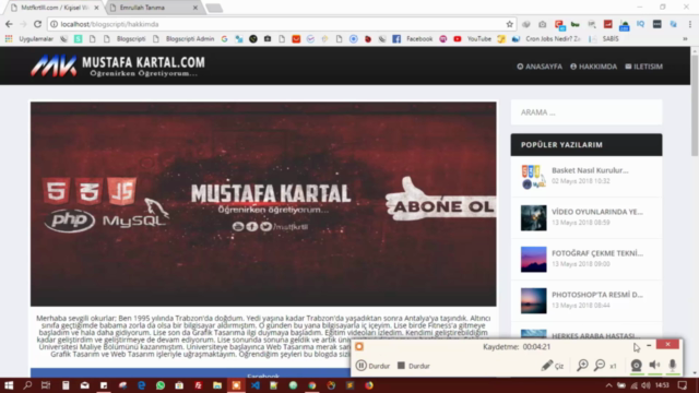 Sıfırdan Gelişmiş Blog Scripti Kodluyoruz – Screenshot 4