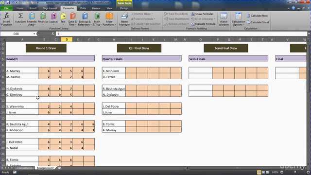 Creating Sports League Tables and Tournaments in Excel – Screenshot 2
