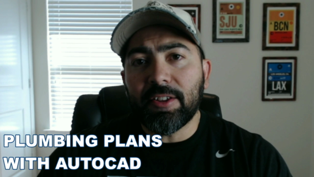 How to Create a Residential Plumbing Plan in AutoCad – Screenshot 1