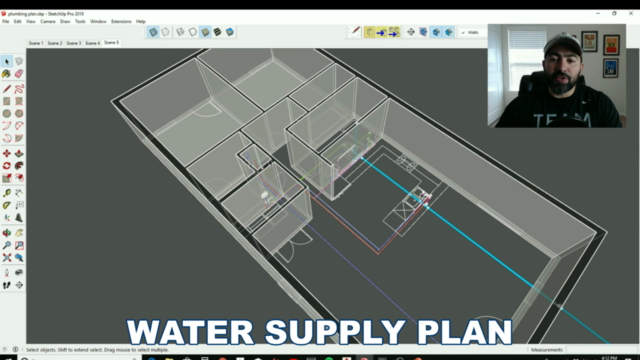 How to Create a Residential Plumbing Plan in AutoCad – Screenshot 2