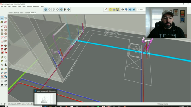 How to Create a Residential Plumbing Plan in AutoCad – Screenshot 3
