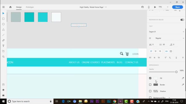 Step by Step UI and UX design using Adobe XD – Screenshot 4