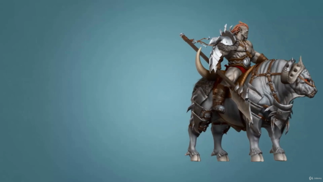 Orc Rider and Bull Creature Creation in Zbrush - Screenshot_04