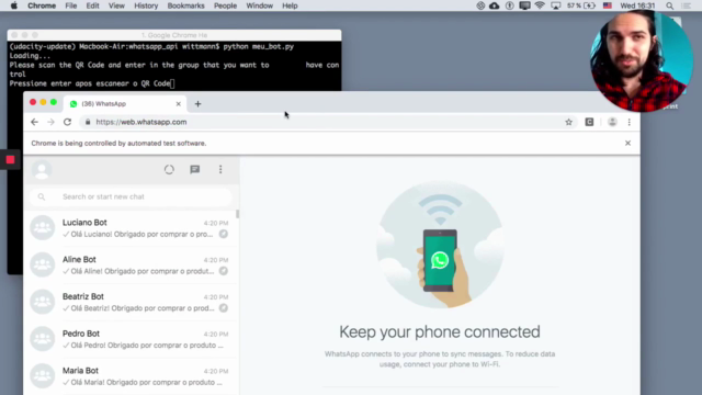 Python na Prática: Programando um Bot do WhatsApp – Screenshot 2