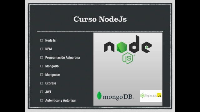 Curso NodeJS 2025 - Crea tus Aplicaciones RESTful – Screenshot 1
