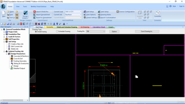 Diseño de Fundaciones con STAAD Foundation Advanced-Nivel 1 – Screenshot 3