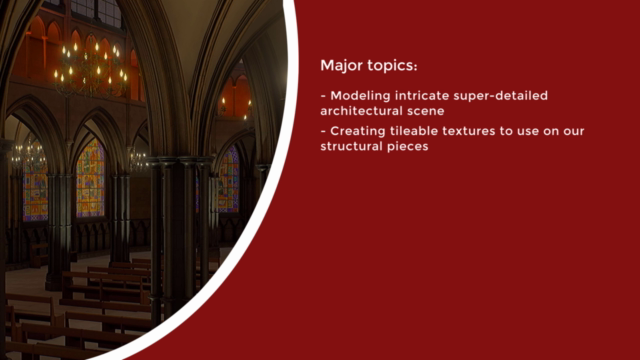 3D Game Environment Cathedral Creation – Screenshot 2