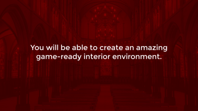3D Game Environment Cathedral Creation – Screenshot 3