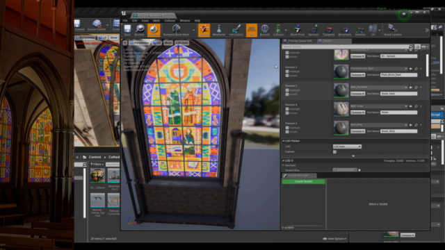 3D Game Environment Cathedral Creation – Screenshot 4