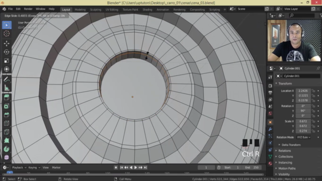 Modelando Carro Cartoon com Blender 2.8 – Screenshot 1