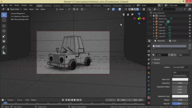 Modelando Carro Cartoon com Blender 2.8 – Screenshot 3