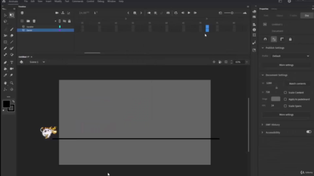 Adobe Animate CC ile Animasyon ve Çizgi Film Eğitimi – Screenshot 1