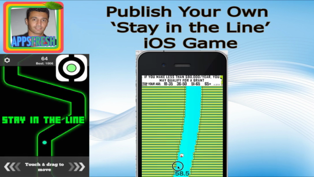 Side Bussiness Kit: Your Own Stay in the Line iOS Game Clone - Screenshot_01