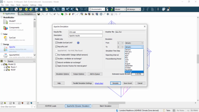 Getting started with the IES-VE – Screenshot 3
