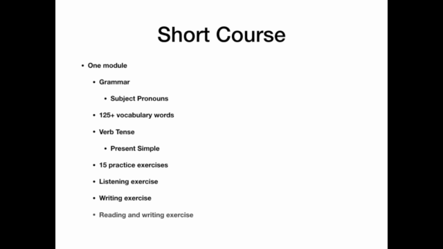 Elementary English Level I: Short Course – Screenshot 4
