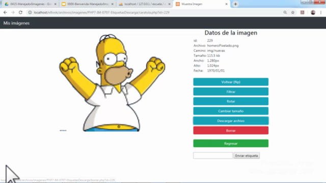 Crea un manejador de imágenes con PHP – Screenshot 1