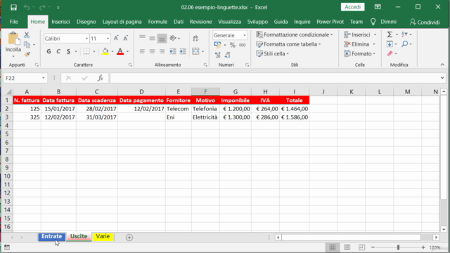 Excel 2019 senza segreti – Screenshot 2