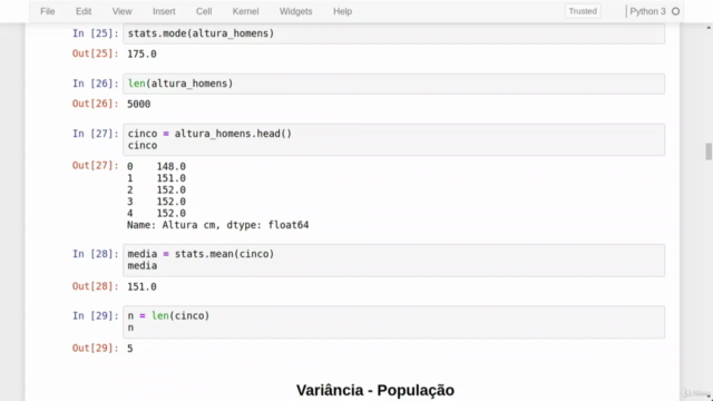 Data Science e Machine Learning com Estatística e Python – Screenshot 2