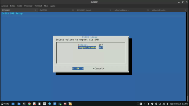 OviOS Linux Avançado | Replicação Cluster e HA de Storage – Screenshot 3