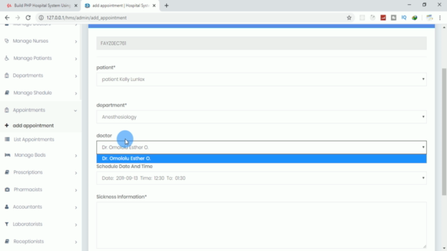 Build PHP Hospital System Using CodeIgniter Framework (2022) – Screenshot 3