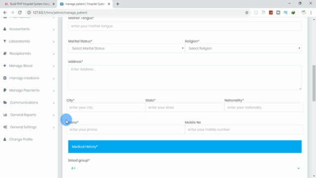 Build PHP Hospital System Using CodeIgniter Framework (2022) – Screenshot 4