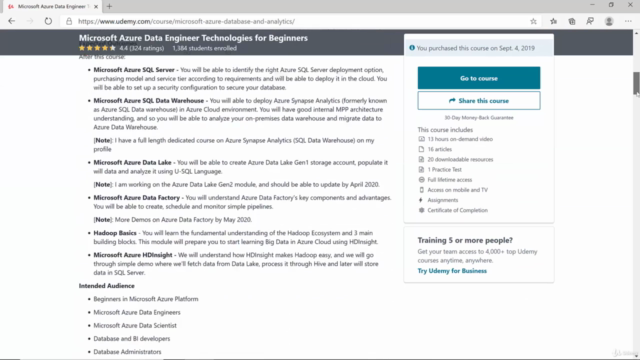 Azure Data Engineer Technologies for Beginners [Bundle] – Screenshot 2