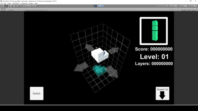 Unity Game Tutorial: Tetris 3D - Screenshot_01