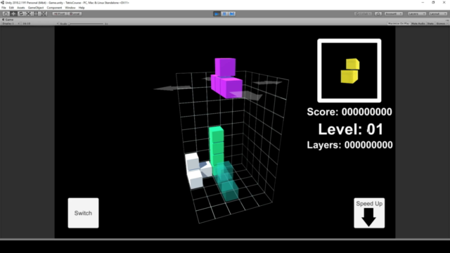 Unity Game Tutorial: Tetris 3D - Screenshot_02