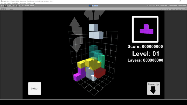 Unity Game Tutorial: Tetris 3D - Screenshot_03