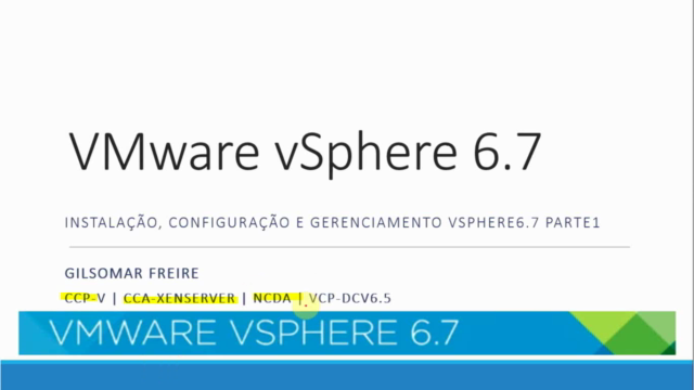 VMware vSphere 6.X instalação, configuração e gerenciamento – Screenshot 1