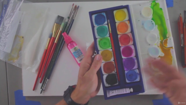 Expressive Drawing, Painting & Mixed Media Techniques Course – Screenshot 1