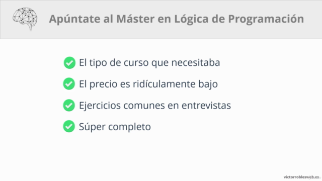 Master en Lógica de Programación: Pruebas Técnicas de Código – Screenshot 4