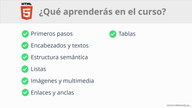 Curso de HTML5 desde cero: El más completo en Español – Screenshot 2