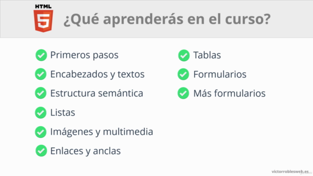 Curso de HTML5 desde cero: El más completo en Español – Screenshot 3
