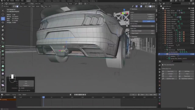 Make a Cinematic Car Chase Short Film Animation in Blender – Screenshot 1